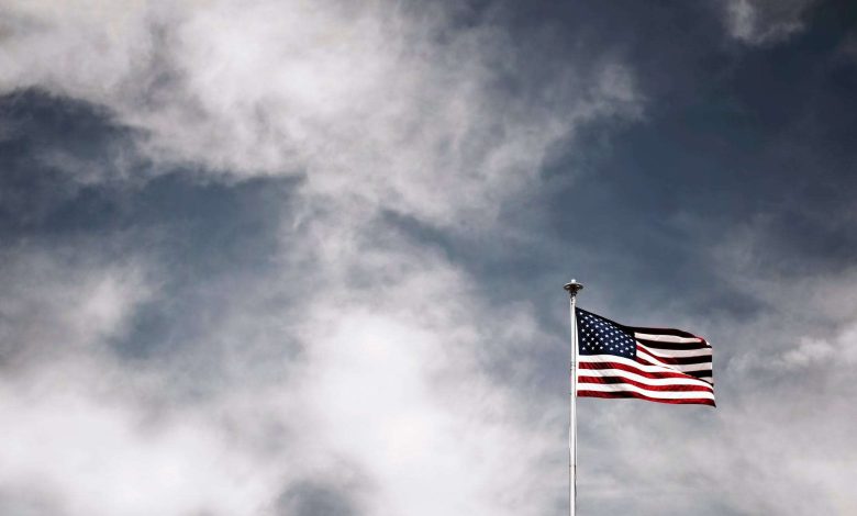 flag of the usa on a pole